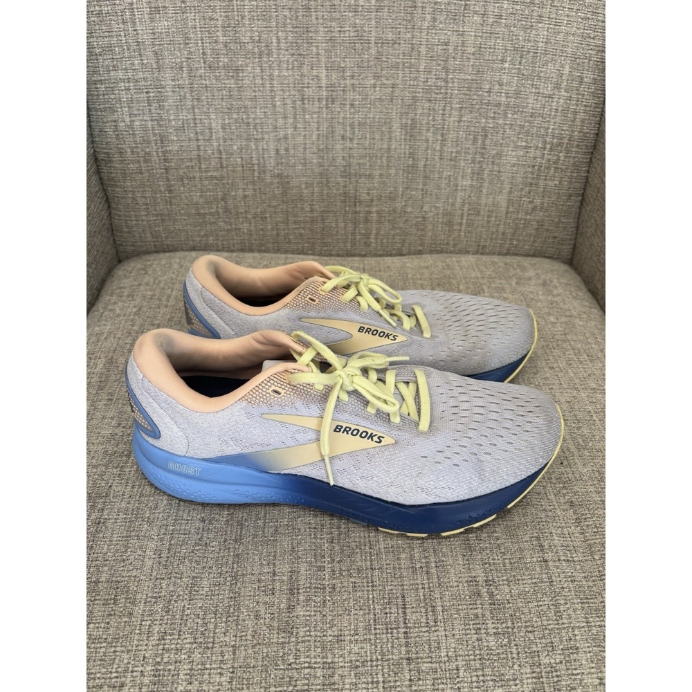Brooks Women's Ghost 16 Running Shoes Blue/Peach Size 11 - Picture 3 of 9